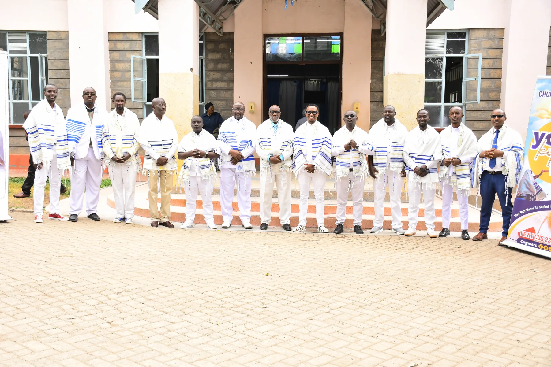 COGMEA leaders wearing prayer shawls